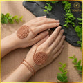 Pure Copper Spiral Hand Ring Set - Palm Chakra Energy Vortex, Tensor Ring Reiki Practice Tool, Sacred Geometry Jewelry