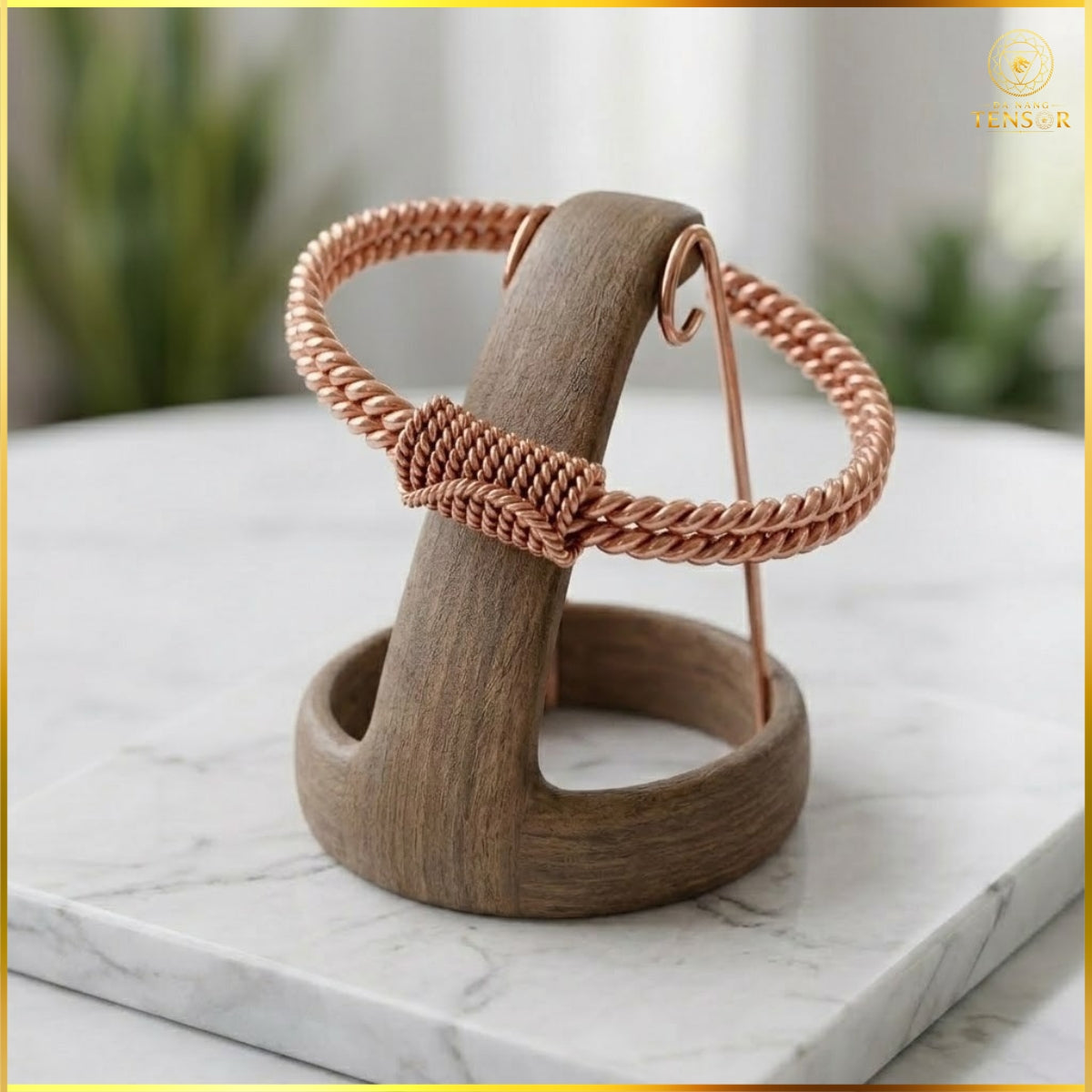 Pure Copper Double Spiral Tensor Bracelet, Handcrafted Energy Cuff, EMF Harmonizer Bangle